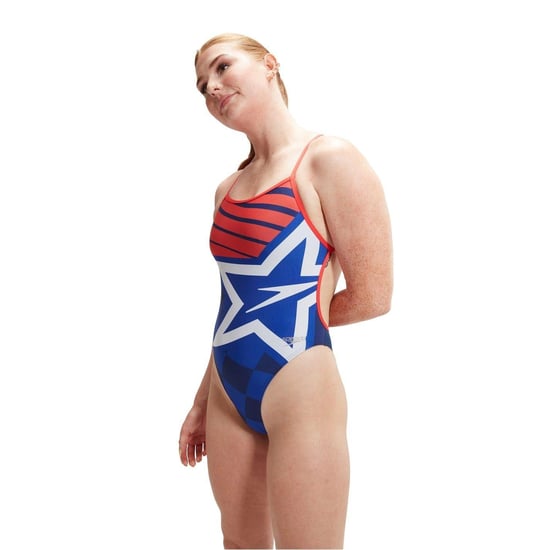 Speedo - "Placement" Badeanzug für Damen (Blau) - Image 5