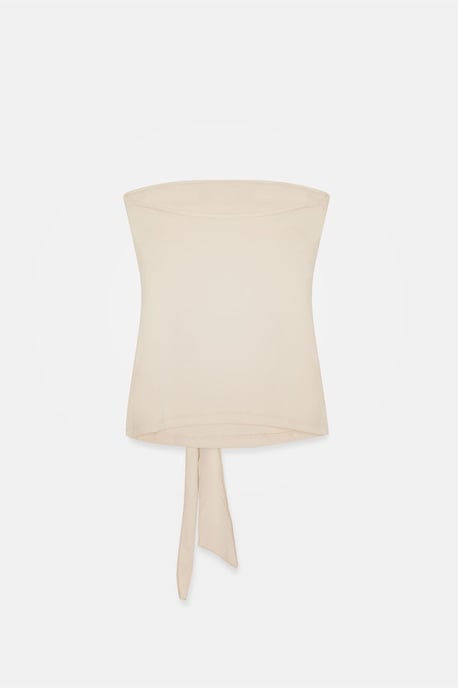Schlanke Passform Strapless Bandeau-Bluse - Image 6