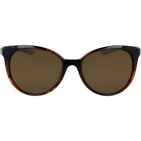 Nike - "Essence" Oval-Sonnenbrille, Logo (Schildpatt/Gold/Braun) - Image 1