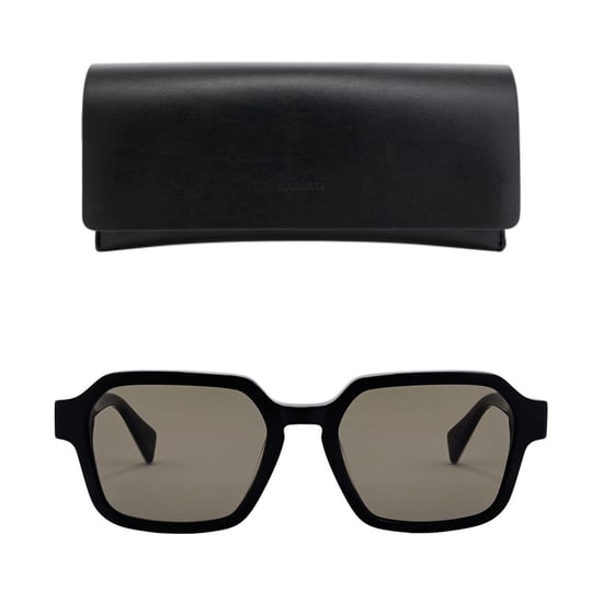 AllSaints - geometrisches Design-Sonnenbrille für Herren/Damen Unisex (Schwarz) - Image 4