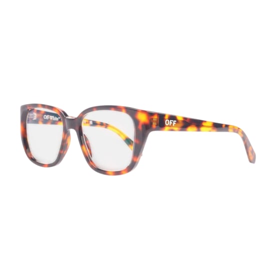 Off White - "Style 63" Quadratischer Rahmen-Brille für Herren/Damen Unisex (Braun/Schwarz) - Image 1