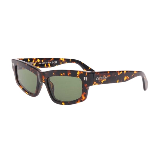 Off White - "Miramar" Schildpatt-Sonnenbrille (Braun/Grün) - Image 1
