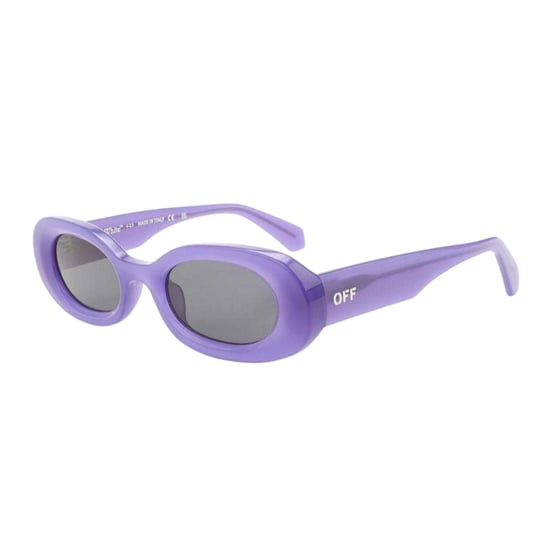 Off White - Logo-Sonnenbrille, Azetat (Dunkel-Lila) - Image 1