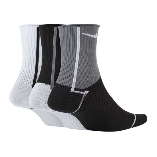 Nike - "Plus" Sneaker-Socken für Herren/Damen Unisex (3er-Pack) (Grau/Schwarz/Weiß) - Image 2