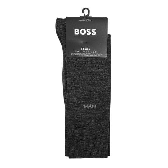 Boss - Knöchelsocken für Herren, Wolle (2er-Pack) (Holzkohle) - Image 2