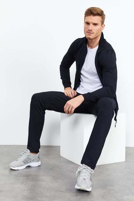 Herren Sweatshirt-Set mit Reißverschluss und Hose - Image 4