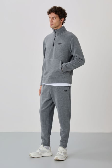 Herren Polyester-Fleece Sweatshirt- und Hosen-Set - Image 5