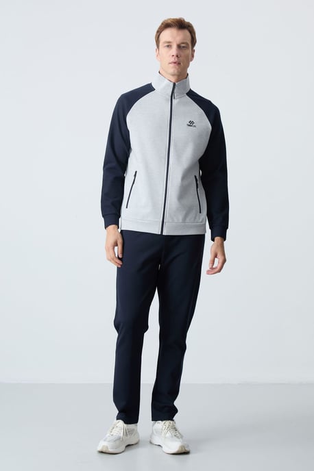 Herren Farbblockiertes Strick-Active-Set - Image 1