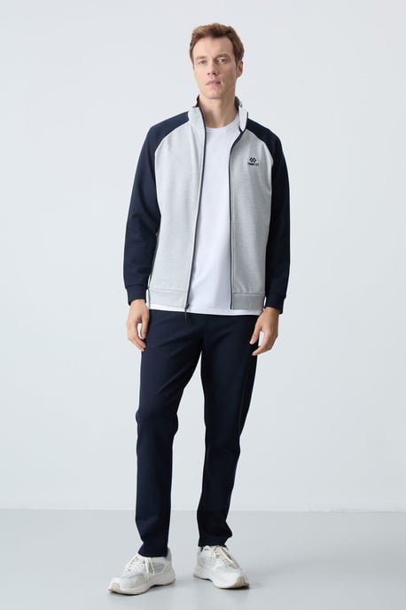 Herren Farbblockiertes Strick-Active-Set - Image 4