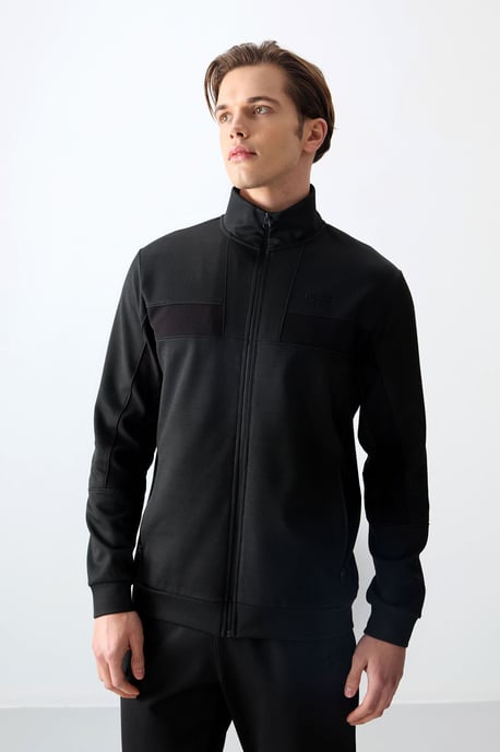 Herren Sweatshirt- und Hosen-Set mit Farbblockdesign - Image 3