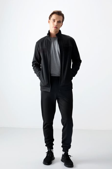 Herren Sweatshirt- und Hosen-Set mit Farbblockdesign - Image 6