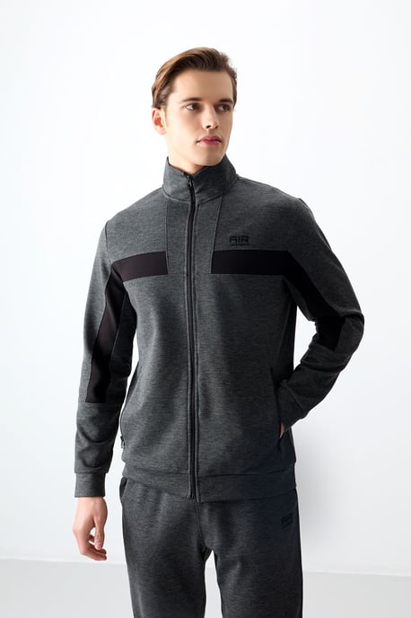 Herren Sweatshirt- und Hosen-Set mit Farbblockdesign - Image 5