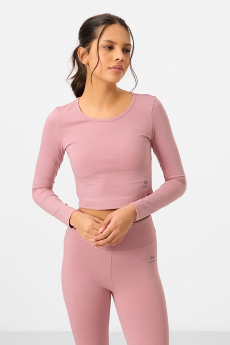 Baumwolle-Elastan Crop T-Shirt und Leggings Set - Image 6