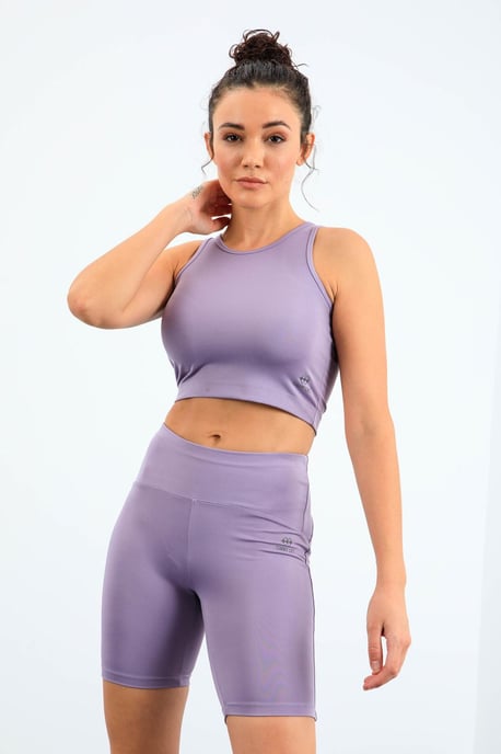 Ärmelloses Crewneck-Active-Set mit Radshorts - Image 4