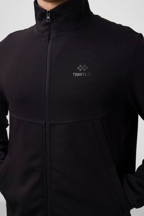 Herren Langarm-Reißverschluss Sweatshirt und Hose Set - Image 4
