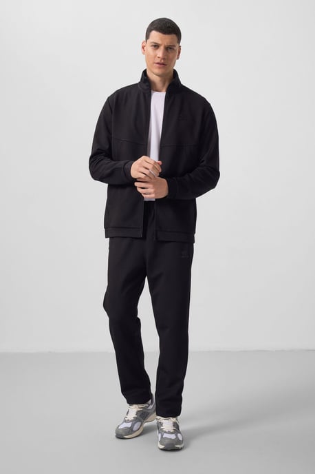 Herren Langarm-Reißverschluss Sweatshirt und Hose Set - Image 5