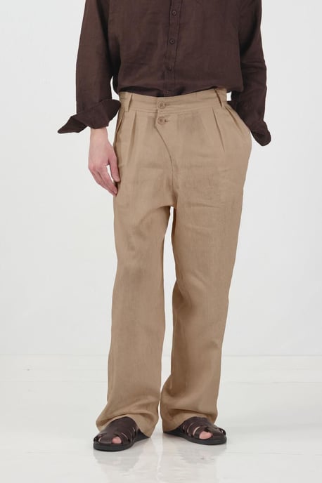 Herren Hochbundweite Hosen mit weitem Bein - Image 2