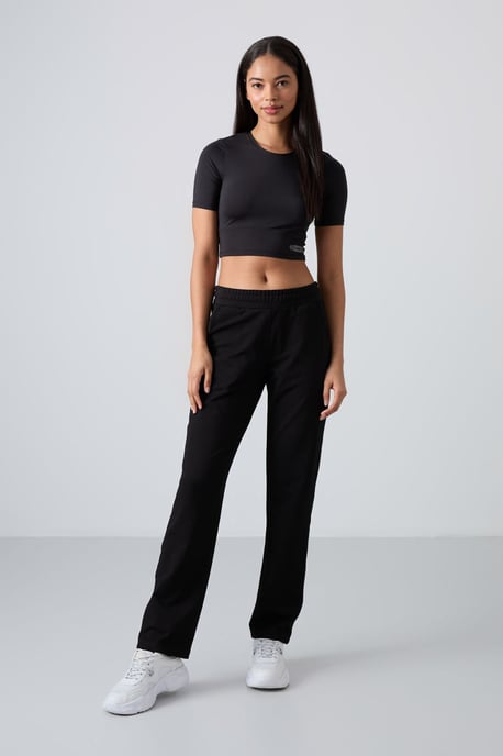 Damen Fleece-Sweatpants mit geradem Bein - Image 1