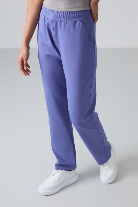 Damen Fleece-Sweatpants mit geradem Bein - Image 4