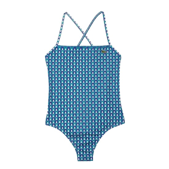 Lacoste - Badeanzug für Damen, Recyceltes Polyester (Blau) - Image 1