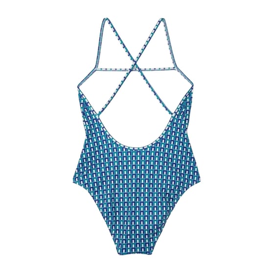Lacoste - Badeanzug für Damen, Recyceltes Polyester (Blau) - Image 2