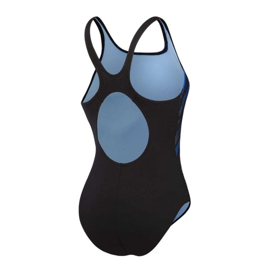 Speedo - "Hyperboom Placement" Badeanzug für Damen (Schwarz/Blau) - Image 2