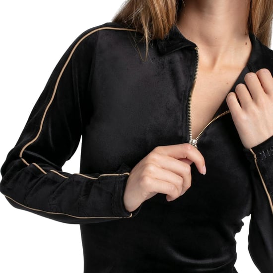 SikSilk - Minikleid für Damen, Velours (Schwarz) - Image 4