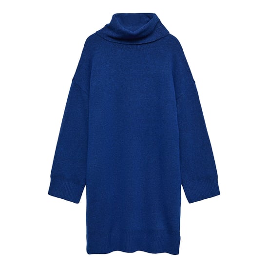 Vero Moda - Strickkleid für Damen, Rollkragen, Jerseyware (Blau) - Image 2