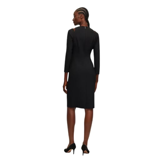 Boss - "Dadeka" Bodycon Kleid für Damen, Rundhalsausschnitt, Schmal (Schwarz) - Image 2