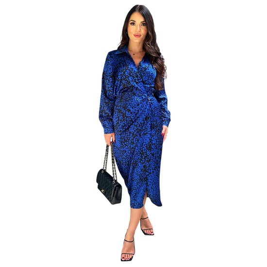 AX Paris - Midikleid für Damen, Mit Kragen (Kobalt) - Image 2