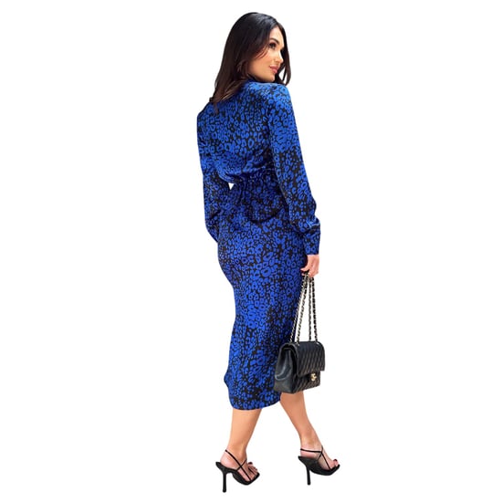 AX Paris - Midikleid für Damen, Mit Kragen (Kobalt) - Image 3