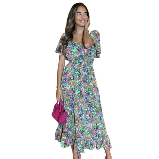 AX Paris - Midikleid für Damen, Rüschensaum, Polyester, Sommer (Bunt) - Image 3