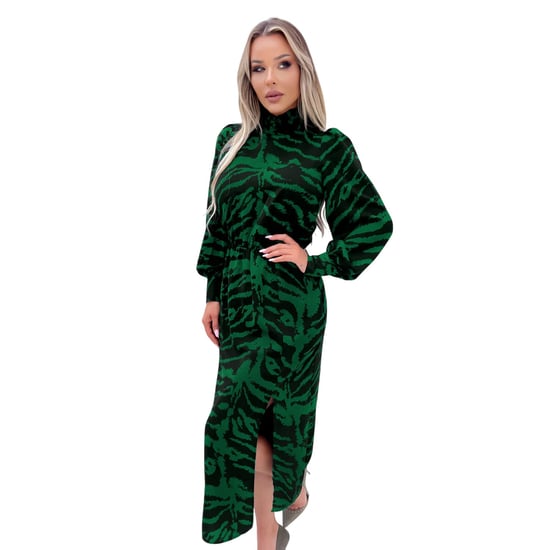 AX Paris - Midikleid für Damen, Hoch geschnitten, Polyester (Grün) - Image 2