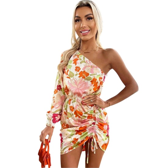 AX Paris - Minikleid für Damen, Geraffte Seite, Ein Ärmel (Bunt) - Image 3