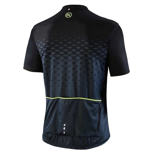 Bicycle Line - "Rayon" Radfahr-Trikot für Herren (Schwarz/Gelb) - Image 2