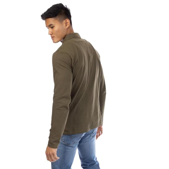 Peter Werth - "Noaks" Poloshirt für Herren, Langärmlig (Oliv) - Image 2