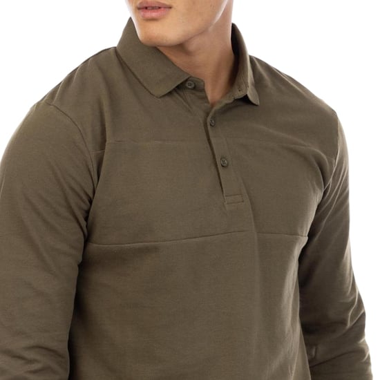 Peter Werth - "Noaks" Poloshirt für Herren, Langärmlig (Oliv) - Image 3