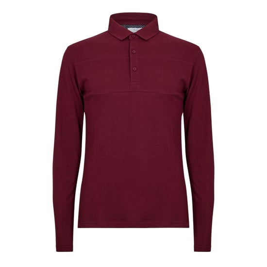 Peter Werth - "Noaks" Poloshirt für Herren, Langärmlig (Burgunderrot) - Image 1