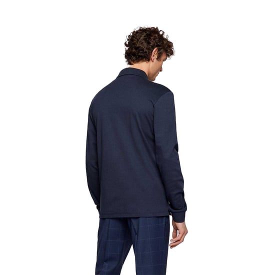 Boss - "Pado 30" Poloshirt für Herren, Langärmlig (Marine) - Image 3