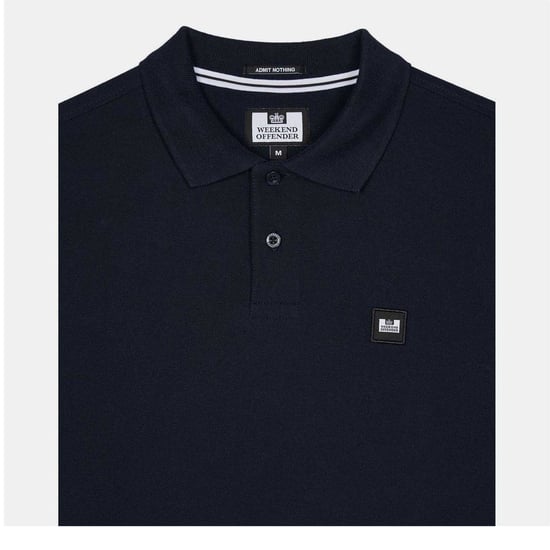 Weekend Offender - Poloshirt für Herren, Langärmlig (Marine) - Image 3