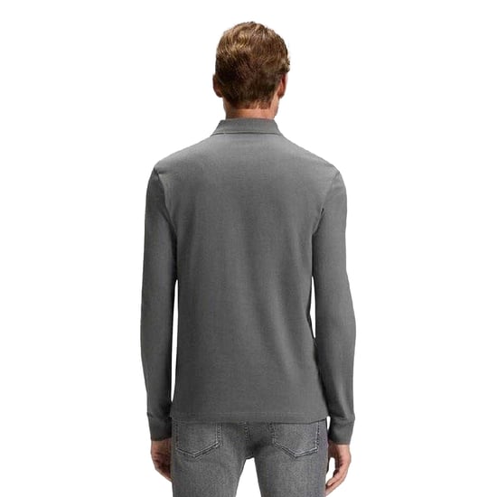 Boss - "Passerby" Poloshirt für Herren, Schmal, Langärmlig (Grau) - Image 3