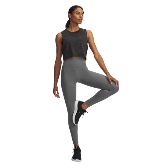 Under Armour - "Motion Performance" Leggings für Damen , Fitnessstudio (Grün/Titanium-Grau) - Image 3