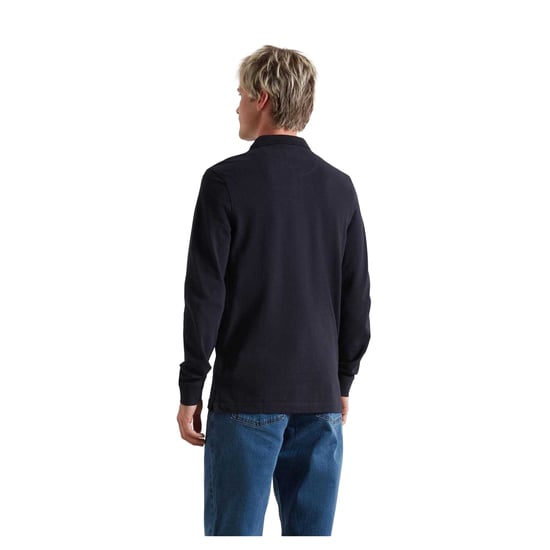 Farah - Poloshirt für Herren, Baumwollmischung, Langärmlig (wahres Marienblau) - Image 2
