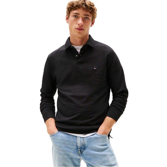Tommy Hilfiger - Poloshirt für Herren, Langärmlig (Schwarz) - Image 1