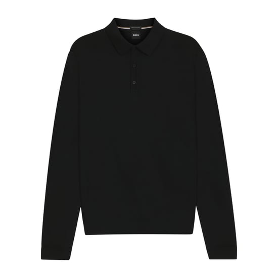 Boss - "Lanciomne" Poloshirt für Herren, Langärmlig (Schwarz) - Image 2