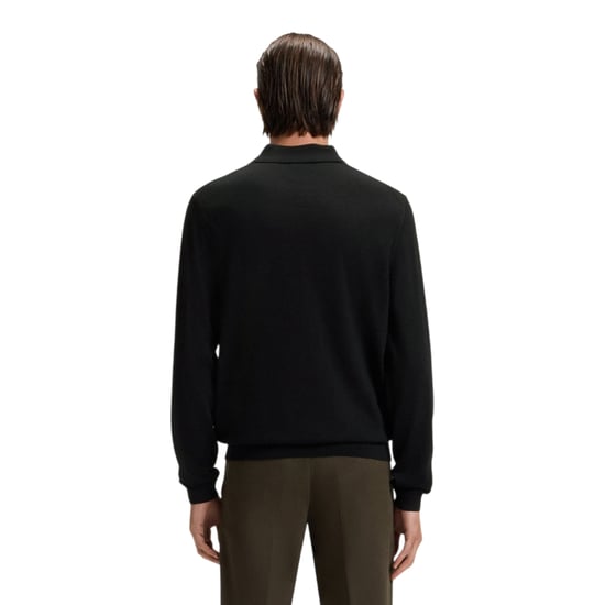 Boss - "Lanciomne" Poloshirt für Herren, Langärmlig (Schwarz) - Image 3