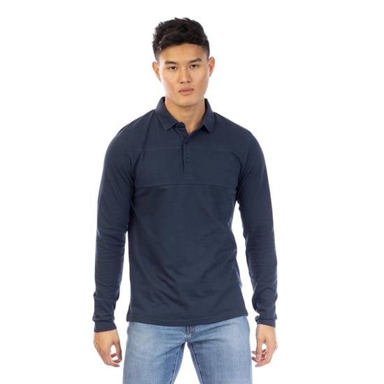 Peter Werth - "Noaks" Poloshirt für Herren, Langärmlig (Dunkel-Marineblau) - Image 1