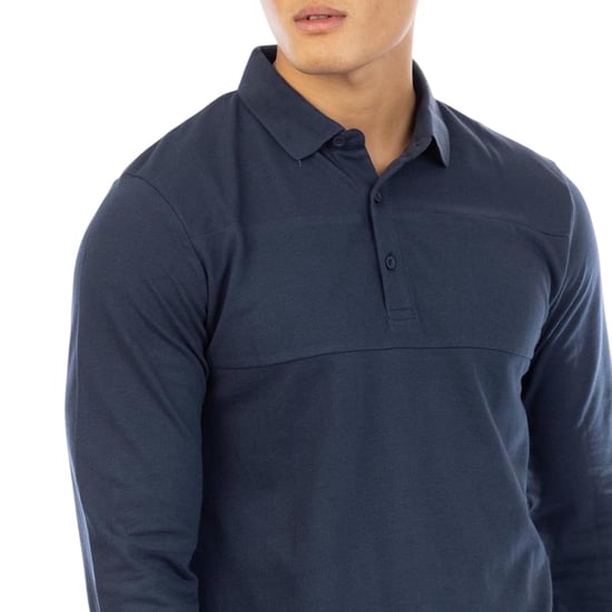 Peter Werth - "Noaks" Poloshirt für Herren, Langärmlig (Dunkel-Marineblau) - Image 3