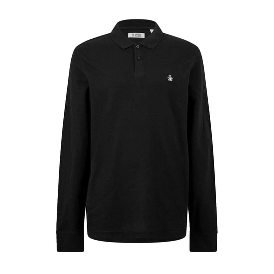 Original Penguin - Poloshirt für Herren, Baumwolle, Langärmlig (Schwarz) - Image 1