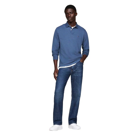 Tommy Hilfiger - Poloshirt für Herren, Langärmlig (Ägäisches Meer) - Image 1